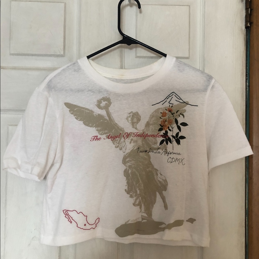 Cropped tee shirt